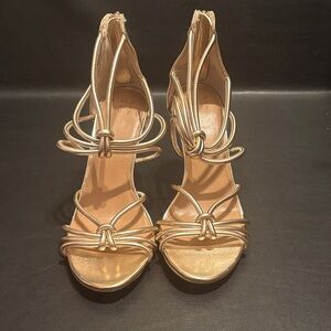 a new day Gold Strappy Heels